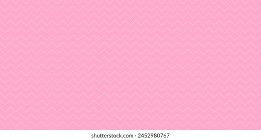 Chevron seamless pattern. Zigzag fashion design. Zigzag seamless vector texture. Baby girl gender reveal pink theme pattern.