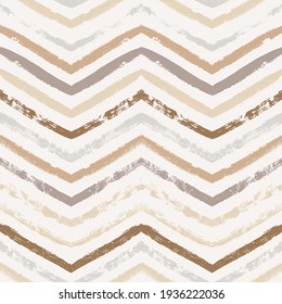 Chevron seamless vector pattern. Watercolor stripes background, Abstract zigzag brush print, striped texture pastel lines backdrop.