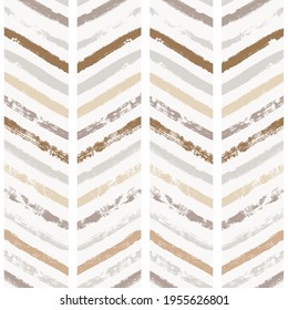 Chevron seamless vector pattern. Watercolor stripes background, Abstract zigzag brush print, Graphic modern striped texture, pastel lines backdrop.