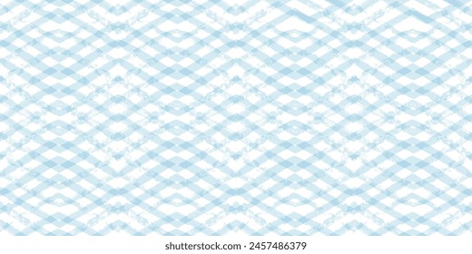 Chevron seamless vector pattern. Watercolor stripe kids background, Abstract zigzag blue print, Graphic striped texture pastel lines.