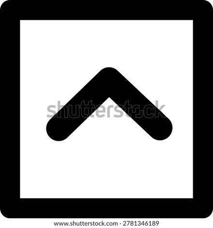 Chevron Up Square Medium I