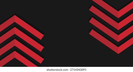 Fondo plegable de la línea de la raya de Chevron. Negocios y presentación Anuncio Plantilla