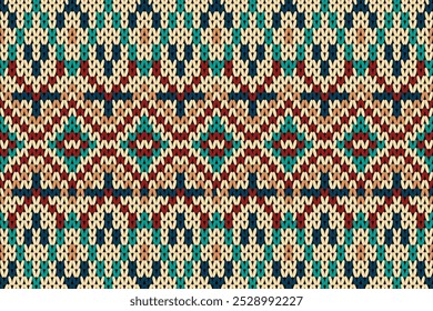 chevron stripes knitting texture geometric seamless pattern. Design for carpet, wallpaper, clothing, wrapping, batik, fabric, crochet, knitted, sweater, knit embroidery style.