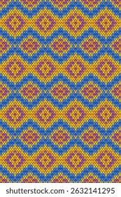 Chevron stripes knitting texture geometric ethnic oriental seamless pattern. design for carpet, wallpaper, clothing, wrapping, fabric, printing, crochet, knitted, sweater, knit vector embroidery style