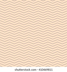 Chevron Thin Zigzag Cream And Beige Seamless Pattern.