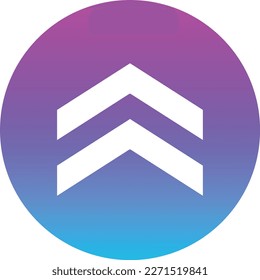 Up Chevron vector icon. Can be used for printing, mobile and web applications.