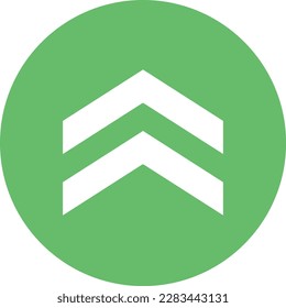 Up Chevron vector icon. Can be used for printing, mobile and web applications.