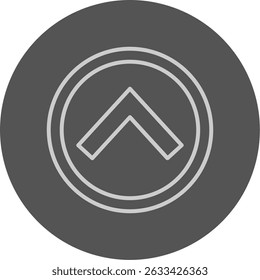 Chevron Up Vector Icon Design Symbol