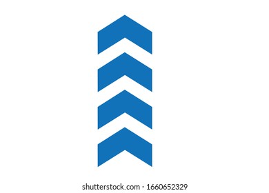 chevron vector icon vector isolate blue version