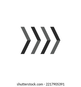 icono del vector chevron sobre fondo blanco. estilo plano. signo de chevron