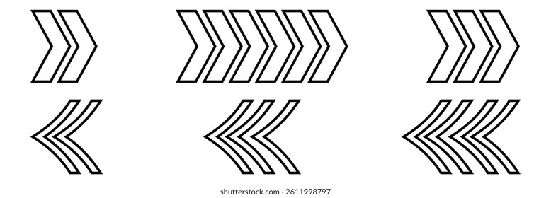 chevron vector icon on white background. flat style. chevron sign.