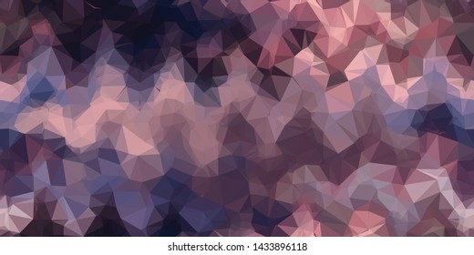Chevron Zig Zag Crystalized Gradient Seamless Repeat Vector Pattern.  Individual solid triangles that make a gradient when viewed together. Pink, Purple.  Moody. Generative art.