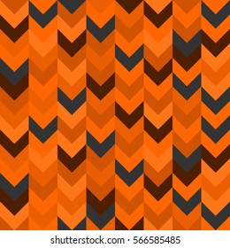 Chevron zigzag seamless pattern vector background arrows geometric design in mixed order colorful orange brown grey