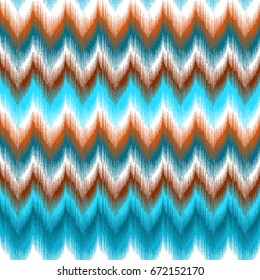 Chevron zigzag vector ornament seamless pattern repeat elements randome print. Trendy colour geometric background.