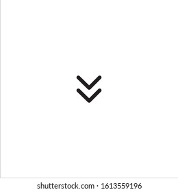 chevrons down icon- vector illustration