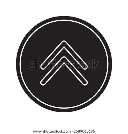 chevrons up icon. Thin, Light Regular And Bold style design isolated on white background
