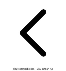 Símbolo de Vector de icono izquierdo de chevrones