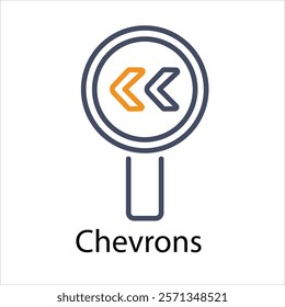 Chevrons Vector icon stock graphic