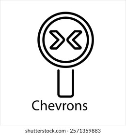 Chevrons Vector icon stock graphic