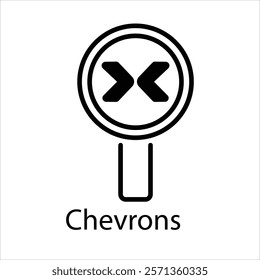 Chevrons Vector icon stock graphic