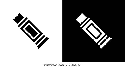 Chew gum icon in solid flat trendy design style.