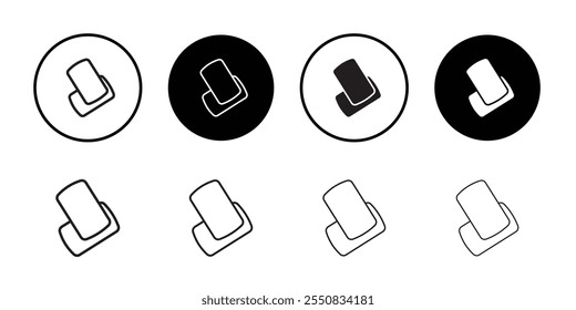 Chew gum icon Thin line flat illustration