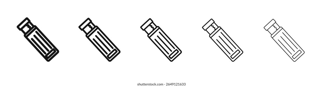 Sinal de ilustração de conjunto de contorno de vetor de ícone de chiclete mascado