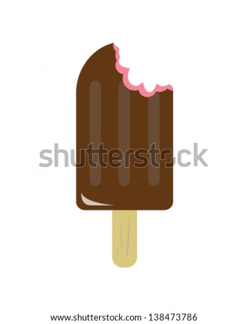 Chewed off popsicle / ice cream.