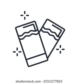 chewing gum icon. vector.Editable stroke.linear style sign for use web design,logo.Symbol illustration.