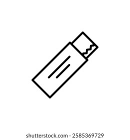 chewing gum iconVector illustration in black