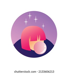 chewing gum logo with fun concept