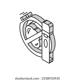 chewing gum remover detergent isometric icon vector. chewing gum remover detergent sign. isolated symbol illustration