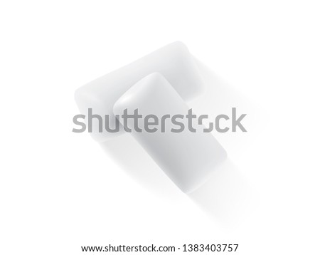 chewing gums isolated on white background vector