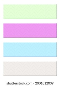 Chewing gums on a white background. Vector illustration.