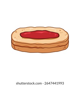 chewy biscuit cookie cartoon. chocolate vanilla, oatmeal sugar, butter shortbread chewy biscuit cookie sign. isolated symbol vector illustration