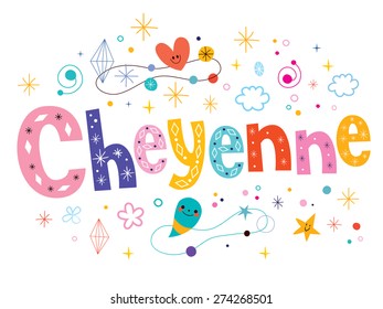 Cheyenne decorative type lettering text design