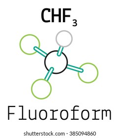 CHF3 fluoroform molecule