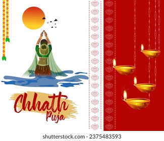 Chhat Puja is a Hindu festival, mainly celebrated in the Indian states of Bihar and Uttar Pradesh, dedicated to the worship of the Sun God and Chhathi Maiya.