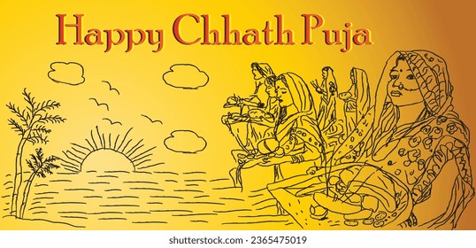 Chhath Puja is a folk festival that lasts four days
