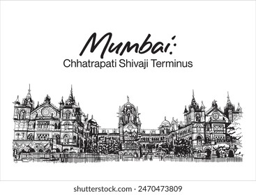 Chhatrapati Shivaji Terminus mumbai India maharashtra, sede del Ferrocarril Central