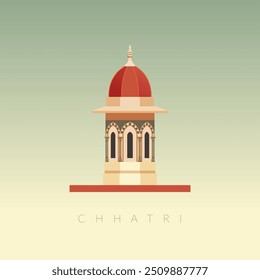 Chhatri - semiaberto, elevado, em forma de cúpula Pavilions Elementos como EPS 10 Arquivo