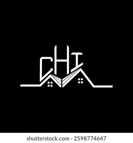 CHI Real State logo design, CHI simple and modern logo. CHI luxurious alphabet design  