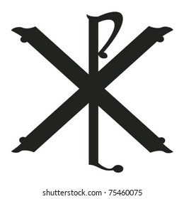 Chi Ro or Christ monogram used also on Roman shields