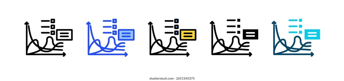 Chi Square Test Icon Collection With Multiple Styles