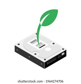 Moneda de chia tramando hdd. Provoca disco duro de plántula. Minería criptodivisa en discos duros