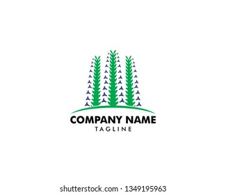 Chia Flowers Logo Design Template