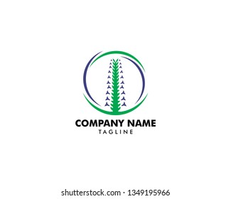 Chia Flowers Logo Design Template