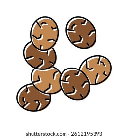 chia seed color icon vector. chia seed sign. isolated symbol illustration