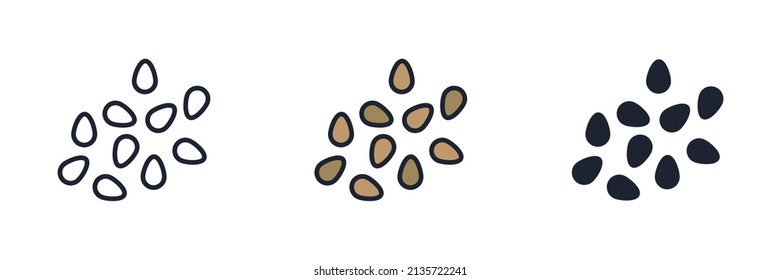 chia seed icon symbol template for graphic and web design collection logo vector illustration