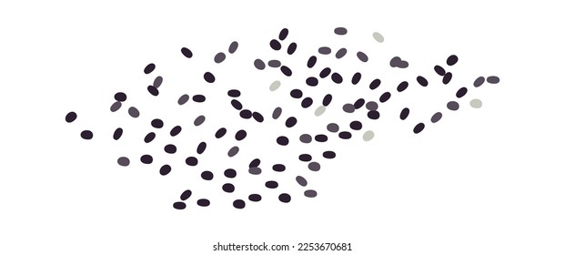 Chia seeds flat icon Organic food supplements. Vector illustration